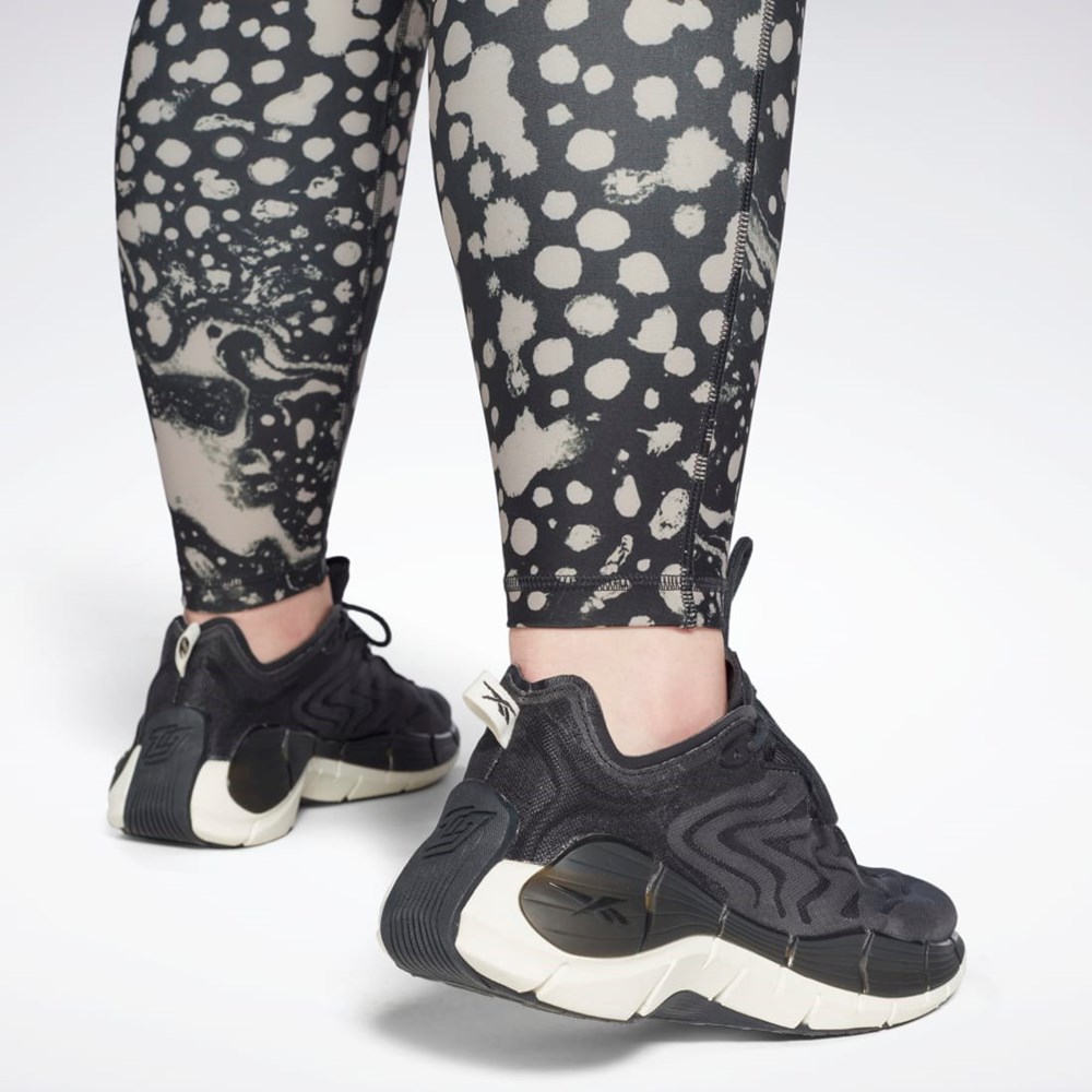 Reebok Studio Lux HR 2.0 Modern Safari Tights (Plus Size) Čierne | RFXBE2731