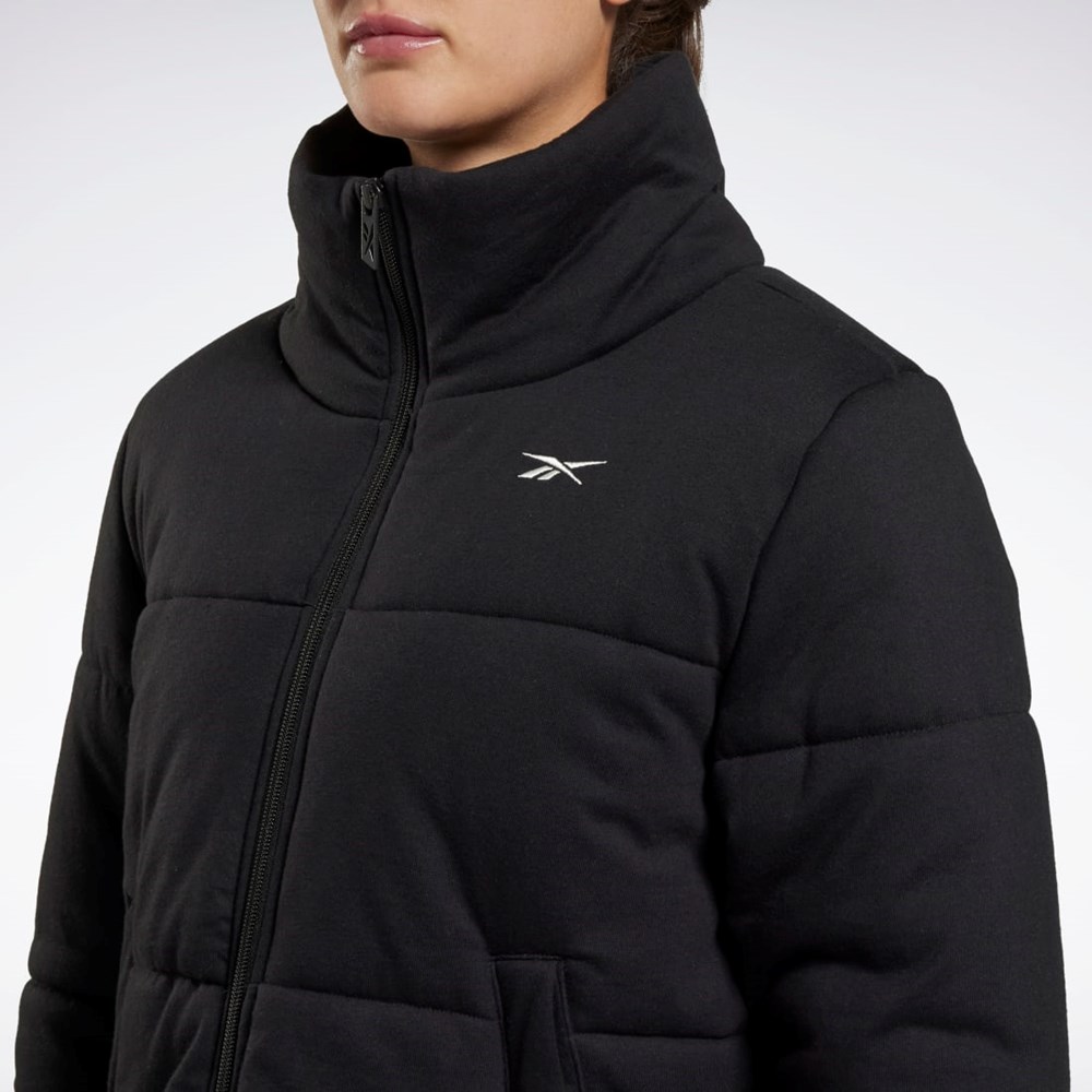 Reebok Studio Puffer Jacket Čierne | CTRSU1629