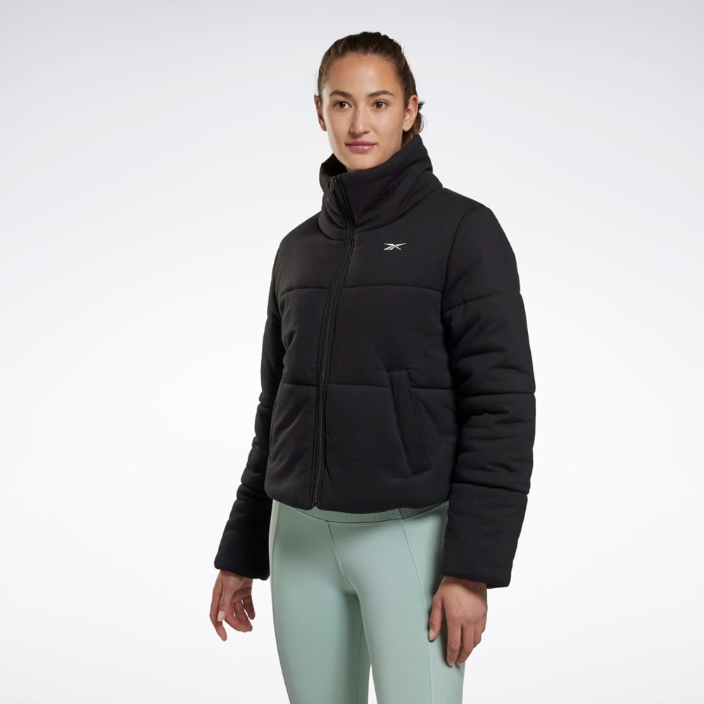 Reebok Studio Puffer Jacket Čierne | CTRSU1629