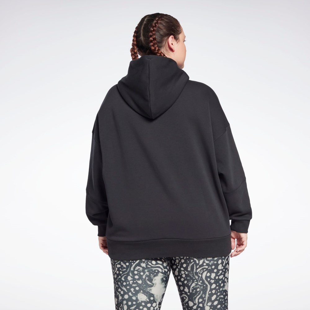 Reebok Studio Recycled Oversize Hoodie (Plus Size) Čierne | ASPQF9407