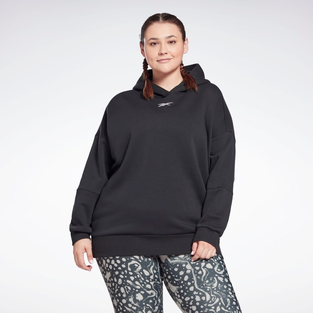 Reebok Studio Recycled Oversize Hoodie (Plus Size) Čierne | ASPQF9407