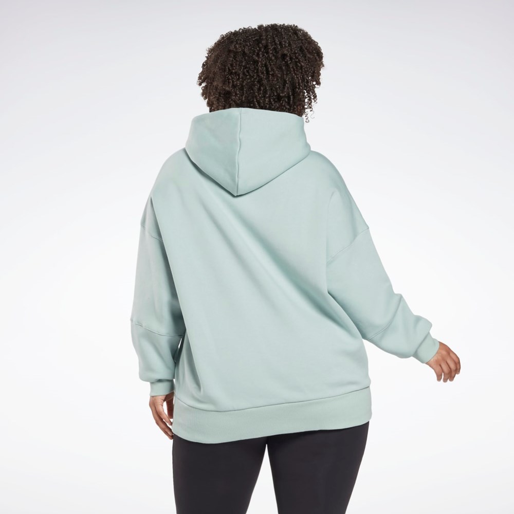 Reebok Studio Recycled Oversize Hoodie (Plus Size) Siva | JVOYS7605