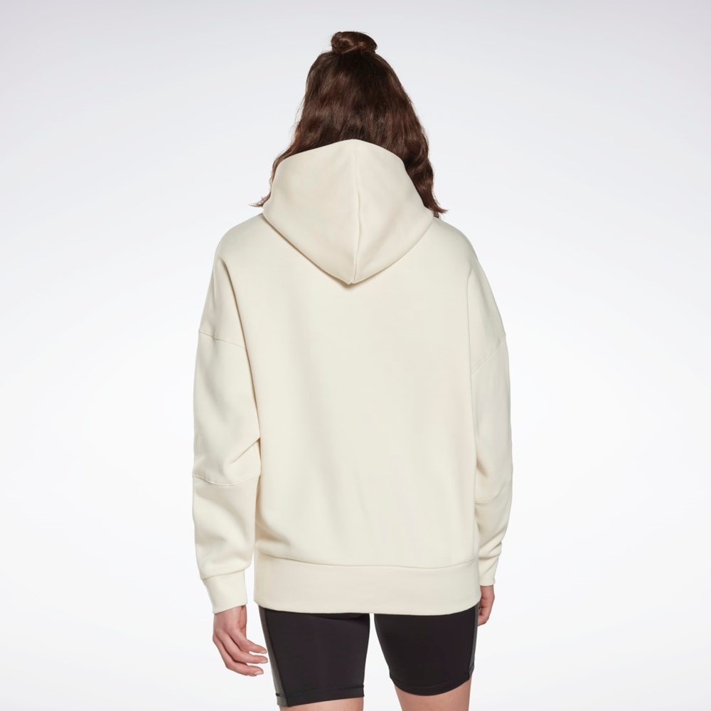 Reebok Studio Recycled Oversize Hoodie Biele | YHIOF7296