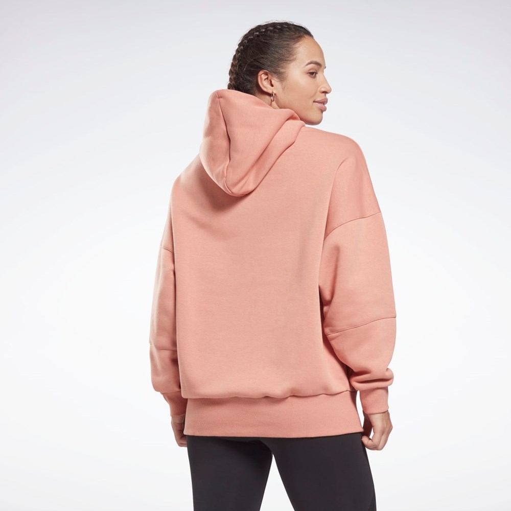 Reebok Studio Recycled Oversize Hoodie Koralove | WCIVN6027