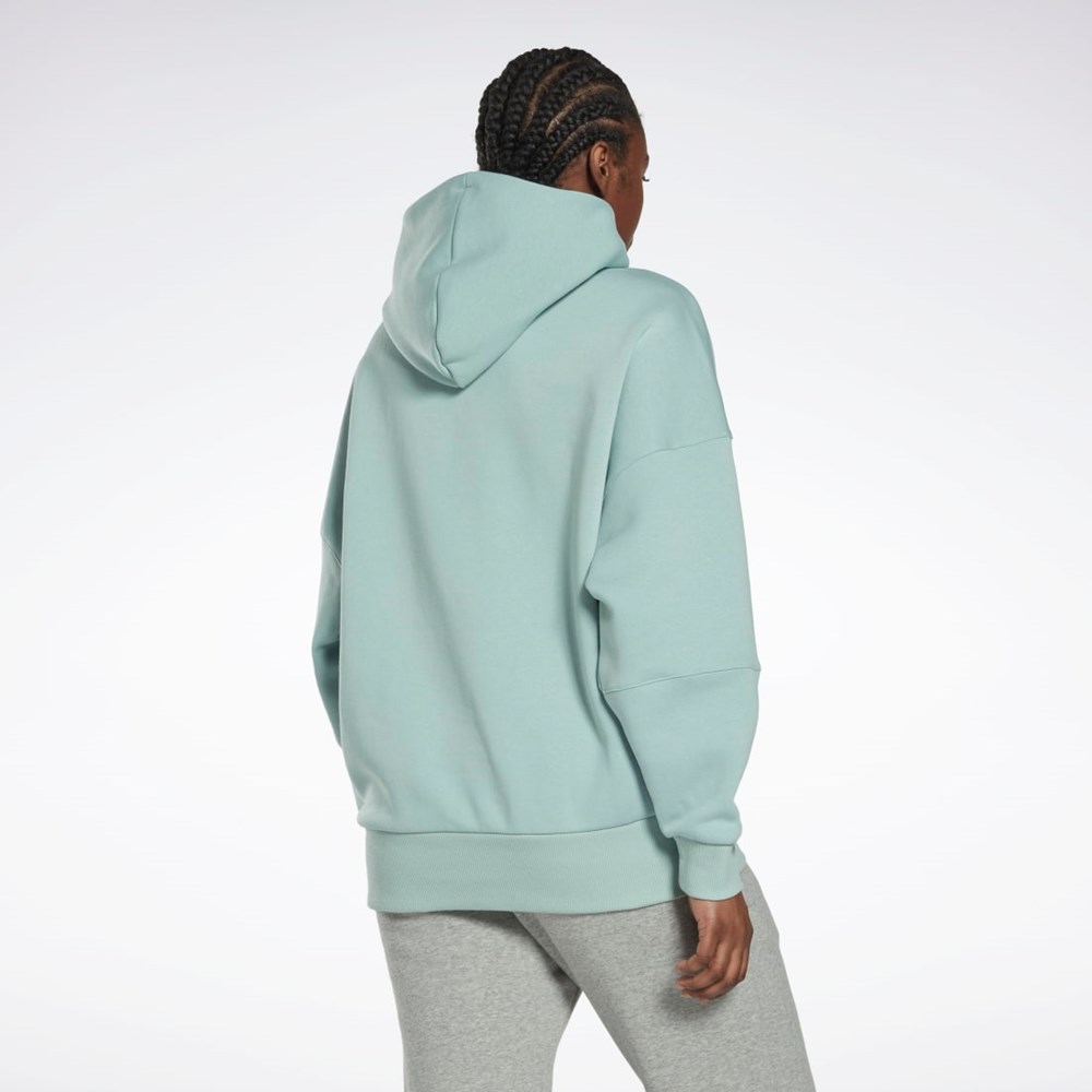 Reebok Studio Recycled Oversize Hoodie Siva | WMEAK2608