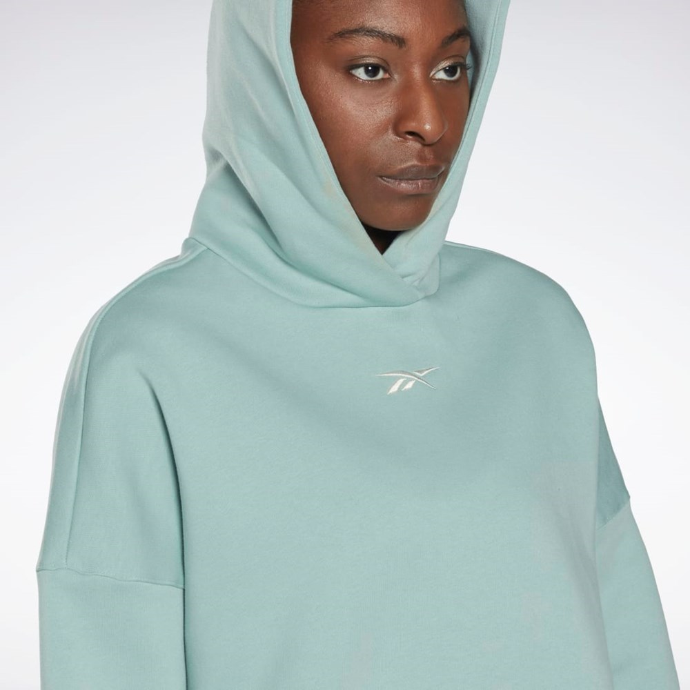 Reebok Studio Recycled Oversize Hoodie Siva | WMEAK2608