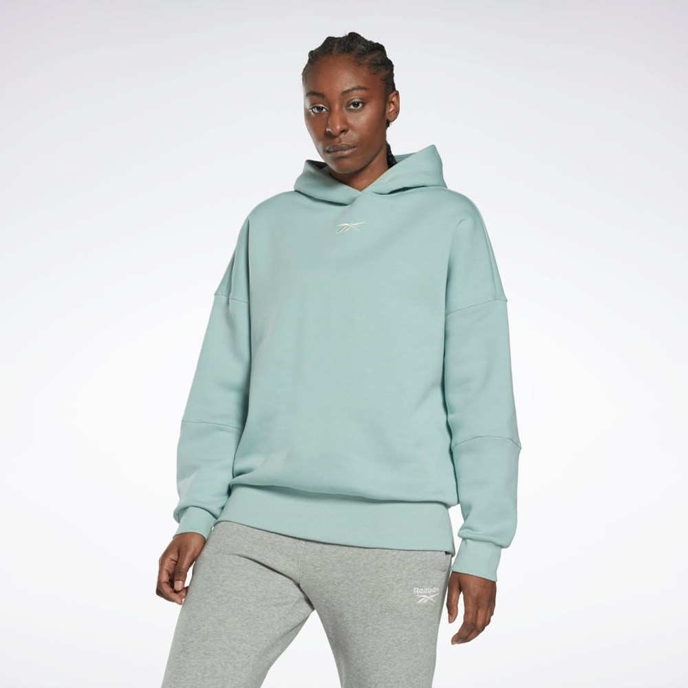 Reebok Studio Recycled Oversize Hoodie Siva | WMEAK2608