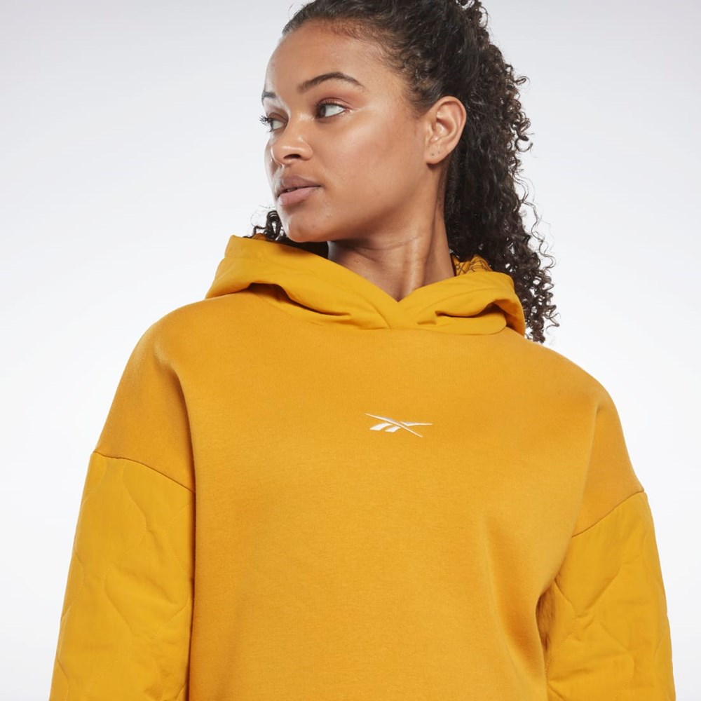 Reebok THERMOWARM+GRAPHENE Hoodie Bright Ochre | MSKOR6187