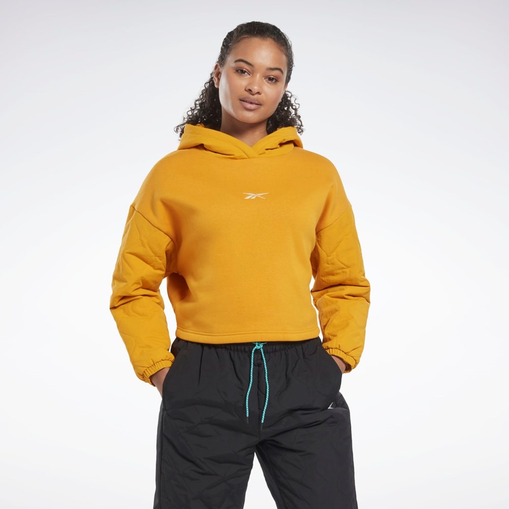 Reebok THERMOWARM+GRAPHENE Hoodie Bright Ochre | MSKOR6187