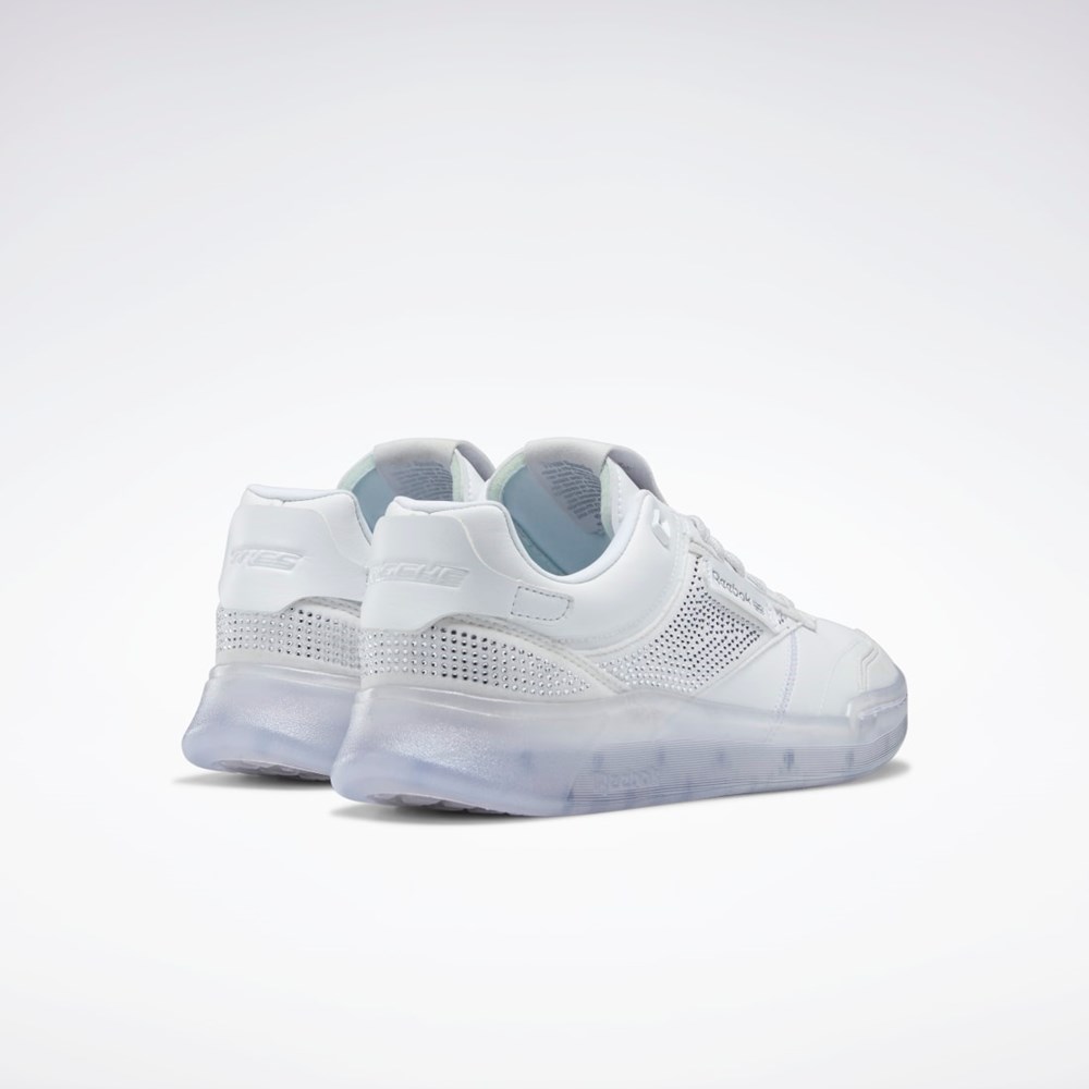 Reebok Très Rasché Club C Legacy Diamanté Shoes Biele Strieborne | WOLHD1459