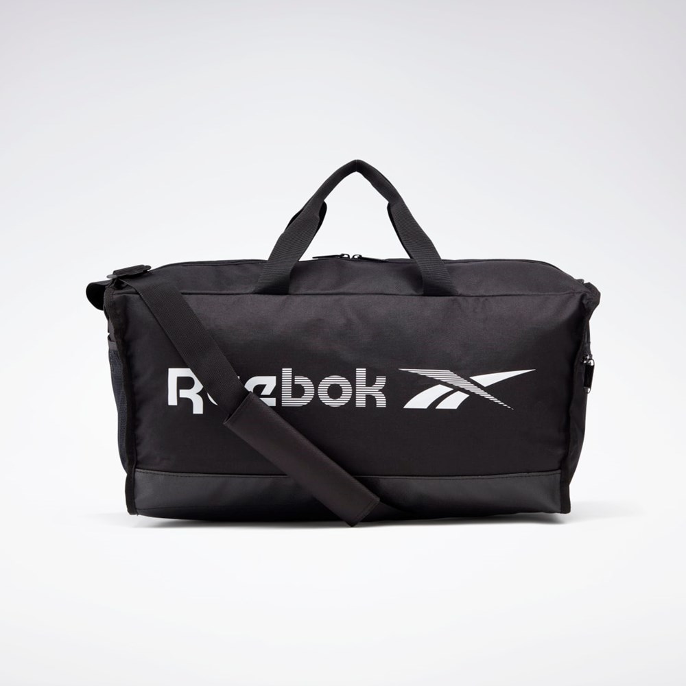 Reebok Tréningová Essentials Duffel Bag Medium Čierne Biele | LUKJB8952