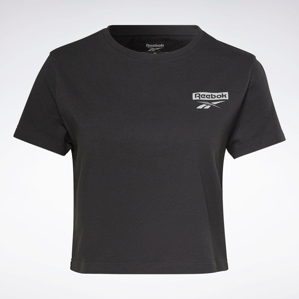 Reebok Tréningová Essentials Grafika T-Shirt Čierne | KVIBW3764