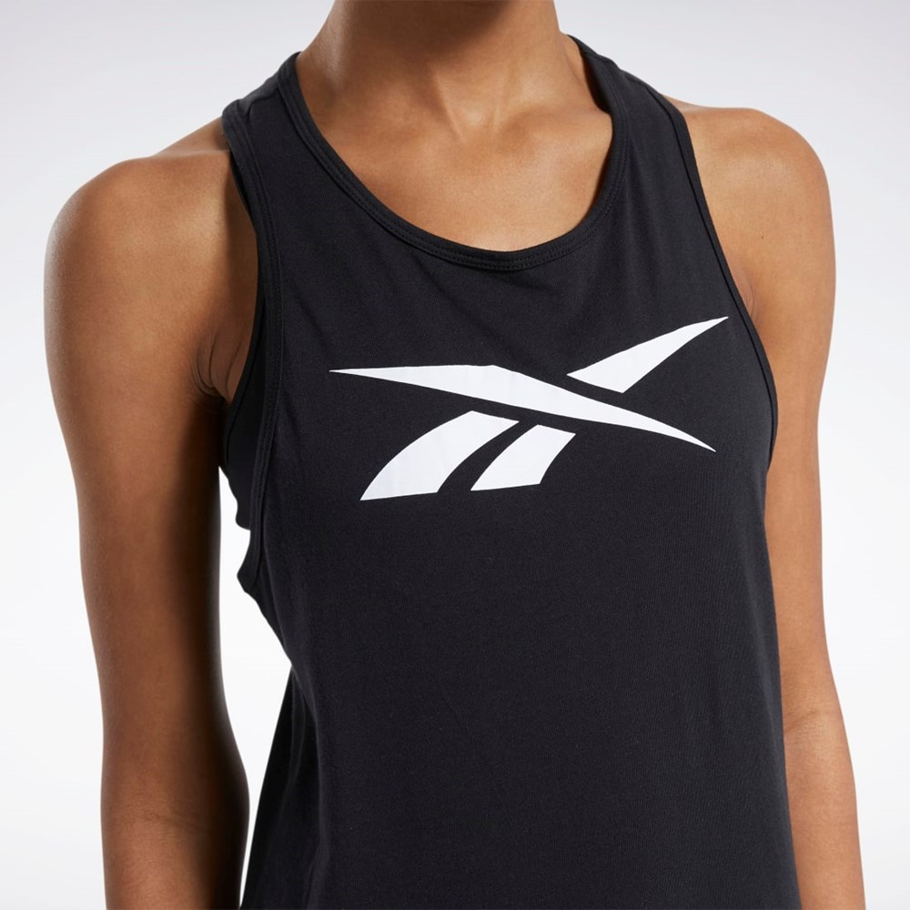 Reebok Tréningová Essentials Grafika Tank Top Čierne | ZXQFD4371