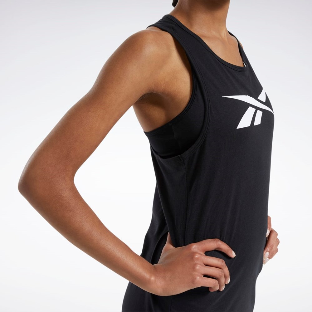 Reebok Tréningová Essentials Grafika Tank Top Čierne | ZXQFD4371