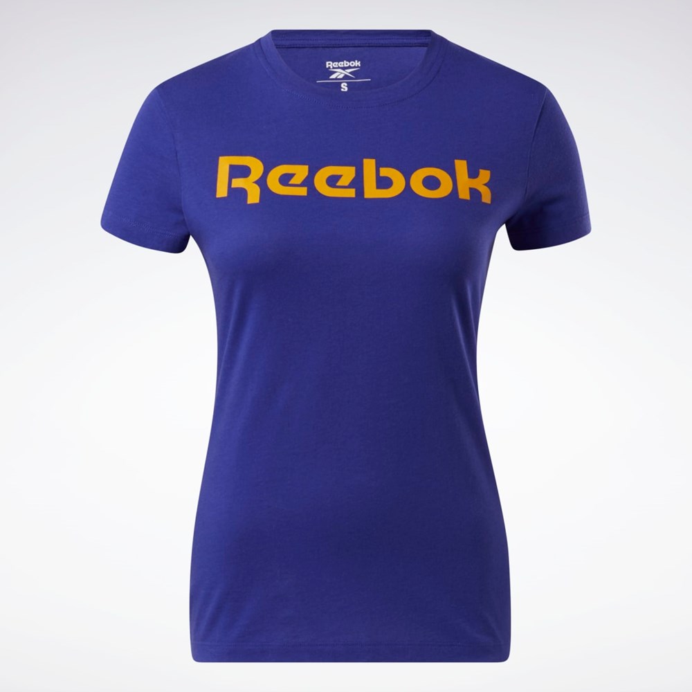 Reebok Tréningová Essentials Grafika Tee Nachový | JEDKH7643