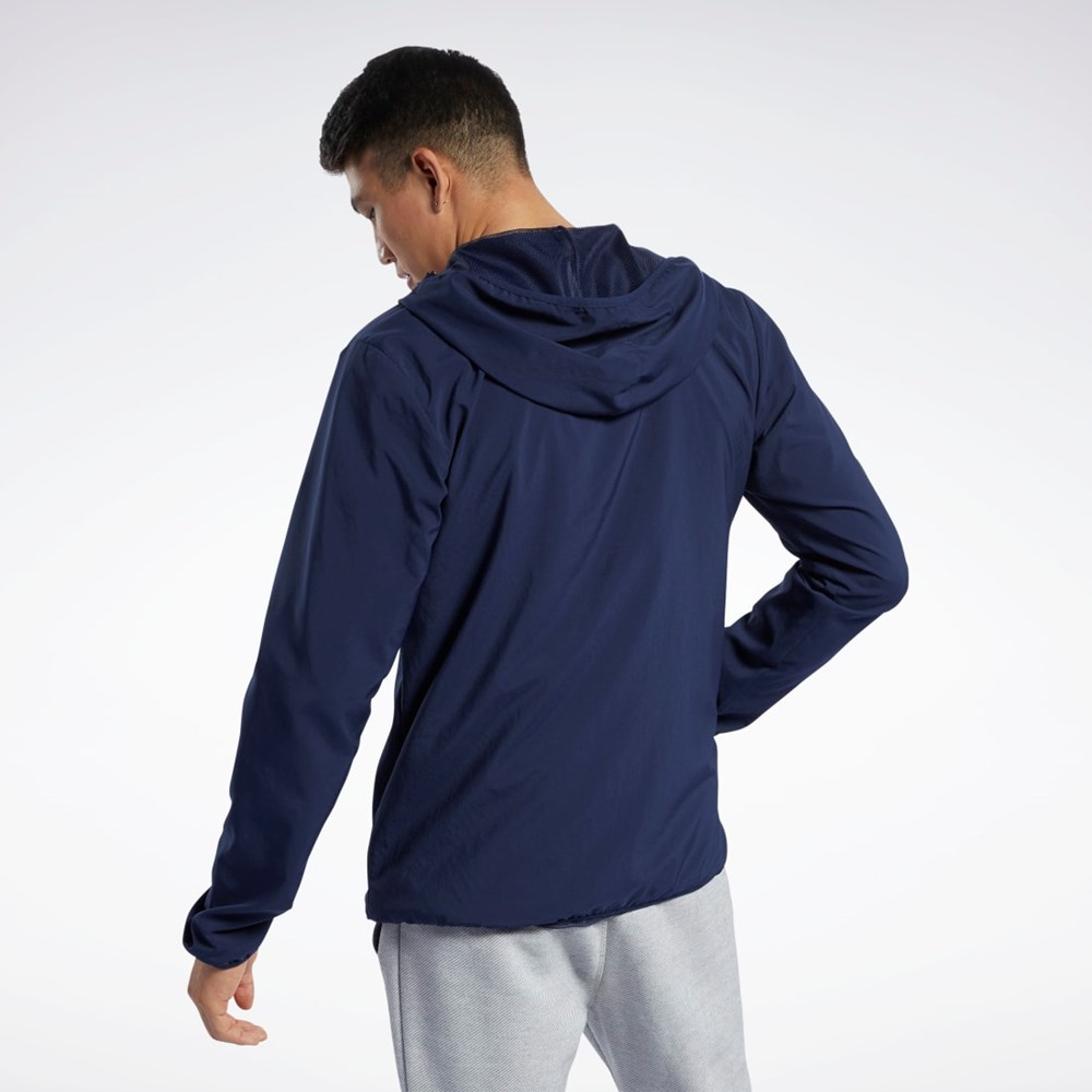 Reebok Tréningová Essentials Jacket Námornícka Modrá | KNUJT2381