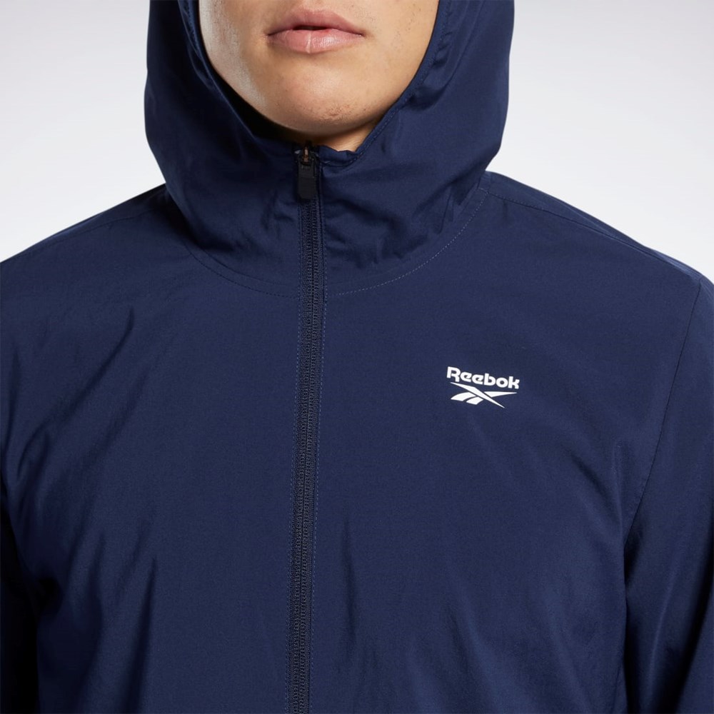 Reebok Tréningová Essentials Jacket Námornícka Modrá | KNUJT2381