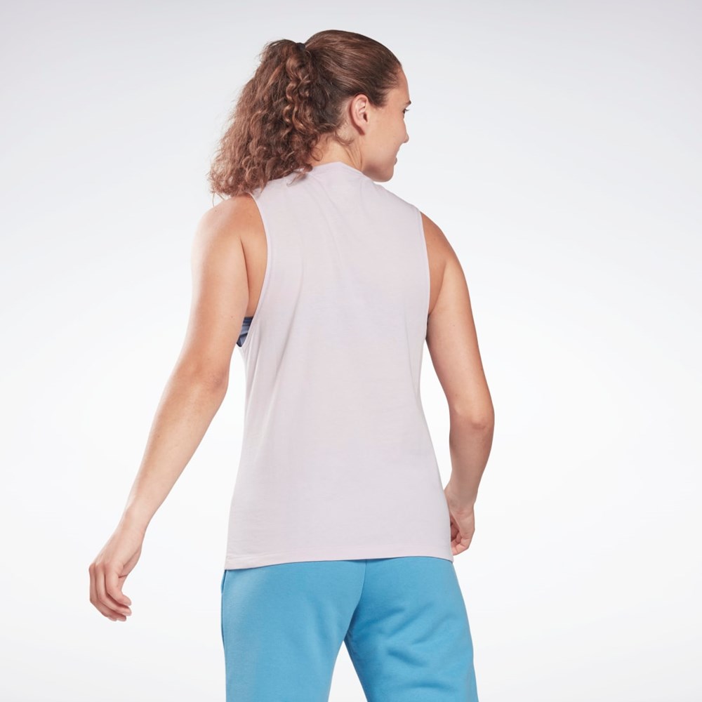 Reebok Tréningová Essentials Muscle Tank Top Quartz Glow | XBQIZ7902