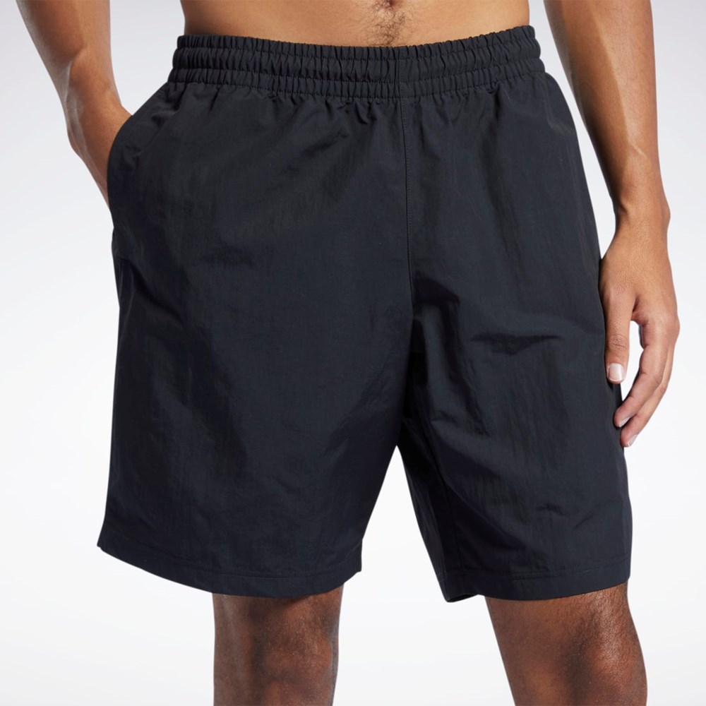 Reebok Tréningová Essentials Utility Shorts Čierne | WTBNJ5039