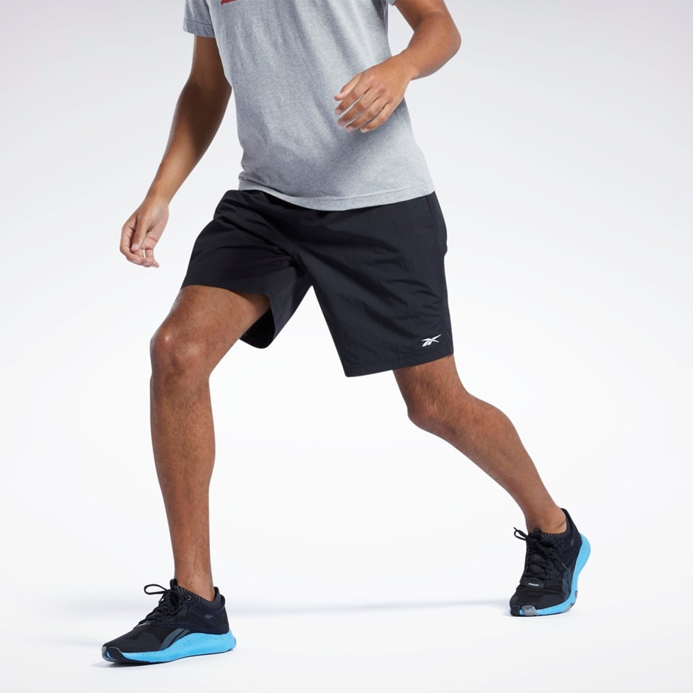 Reebok Tréningová Essentials Utility Shorts Čierne | WTBNJ5039