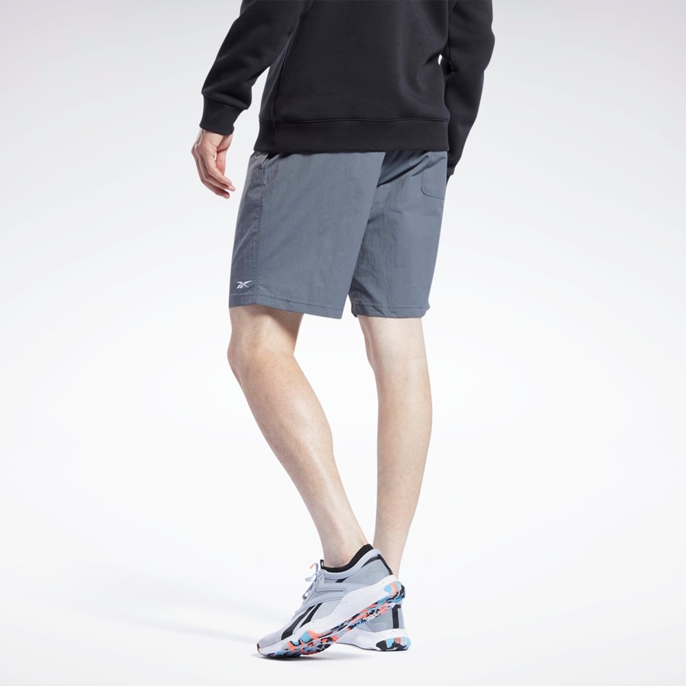 Reebok Tréningová Essentials Utility Shorts Siva | XOGCT9213