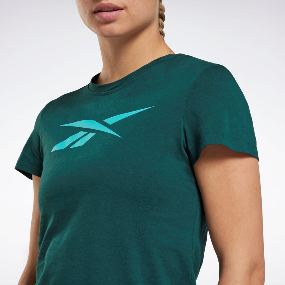 Reebok Tréningová Essentials Vector Grafika Tee Zelene | ACIUD2063