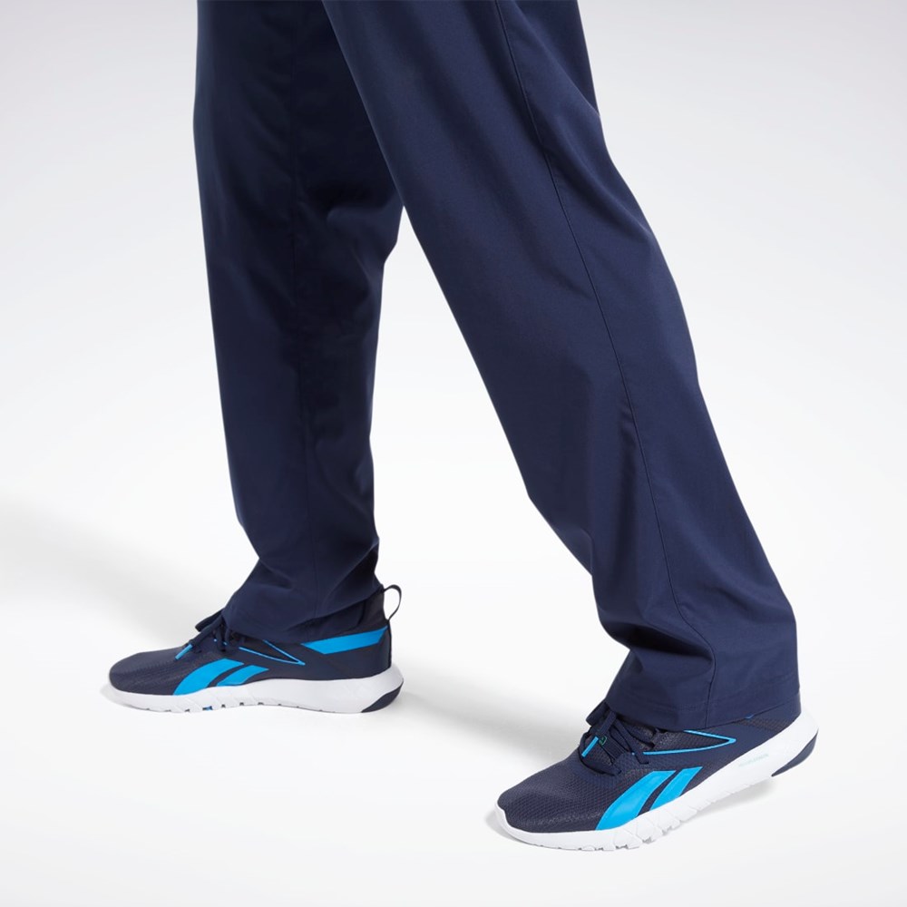 Reebok Tréningová Essentials Woven Unlined Pants Námornícka Modrá | KMEVQ9513