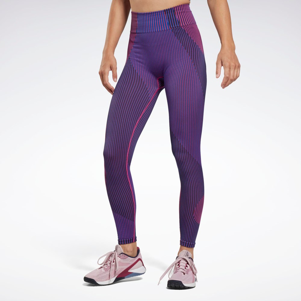 Reebok United By Fitness Myoknit Seamless Leggings Modre | GZYEF9275