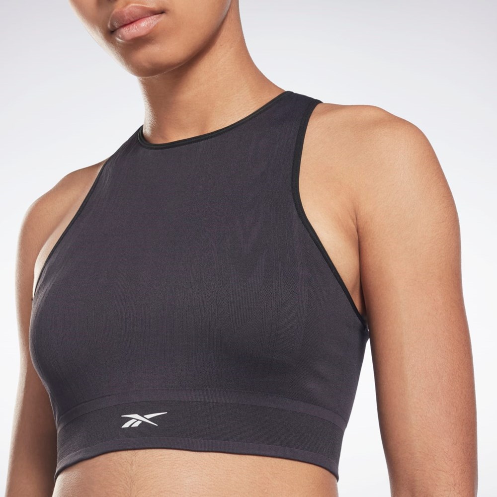 Reebok United By Fitness Myoknit Seamless Top Čierne | JLCGI9710