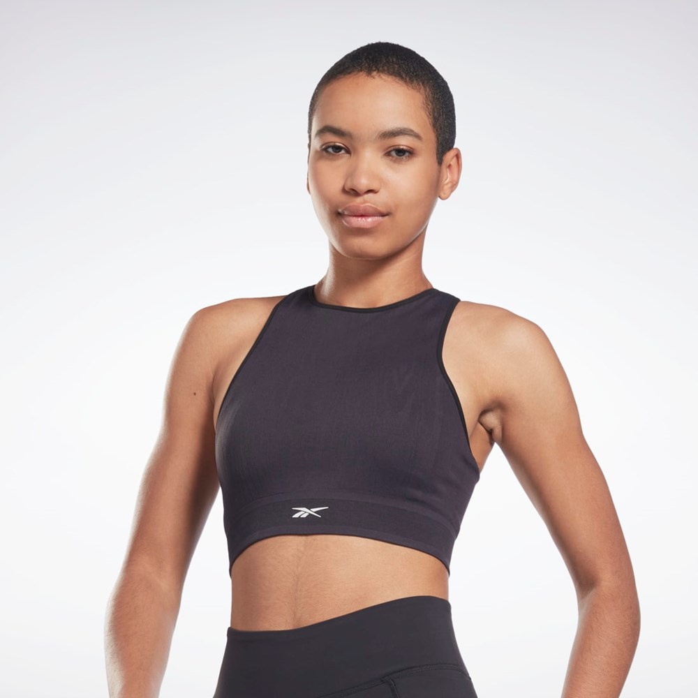 Reebok United By Fitness Myoknit Seamless Top Čierne | JLCGI9710