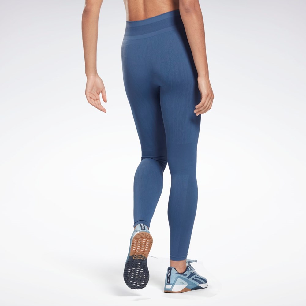 Reebok United By Fitness Myoknit Seamless Leggings Modre | YZAXR7283