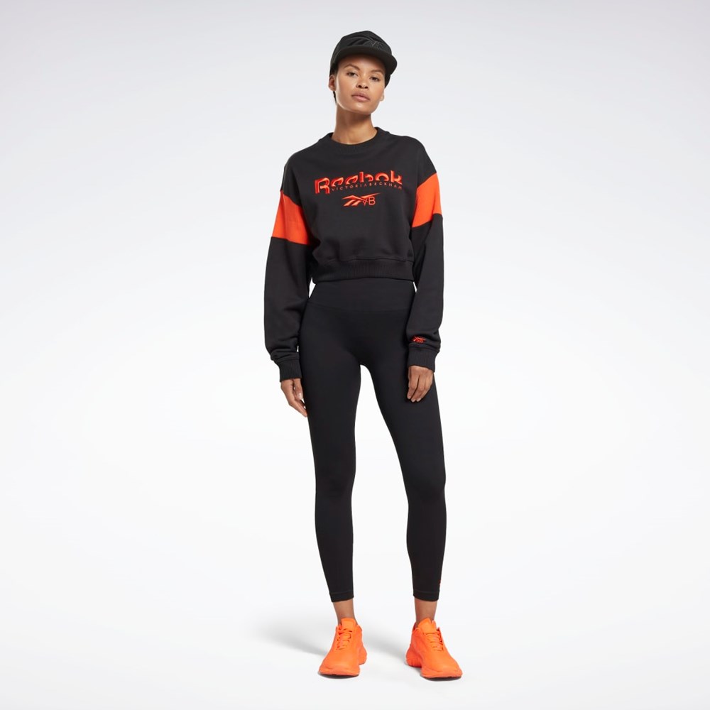 Reebok Victoria Beckham Grafika Sweatshirt Čierne | YNZJV6593