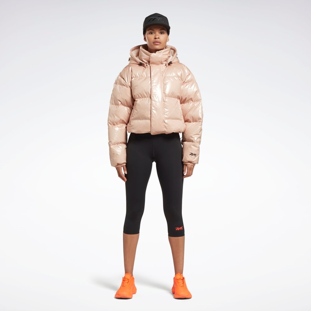 Reebok Victoria Beckham Puffer Jacket Soft Ecru | WHJFK0576