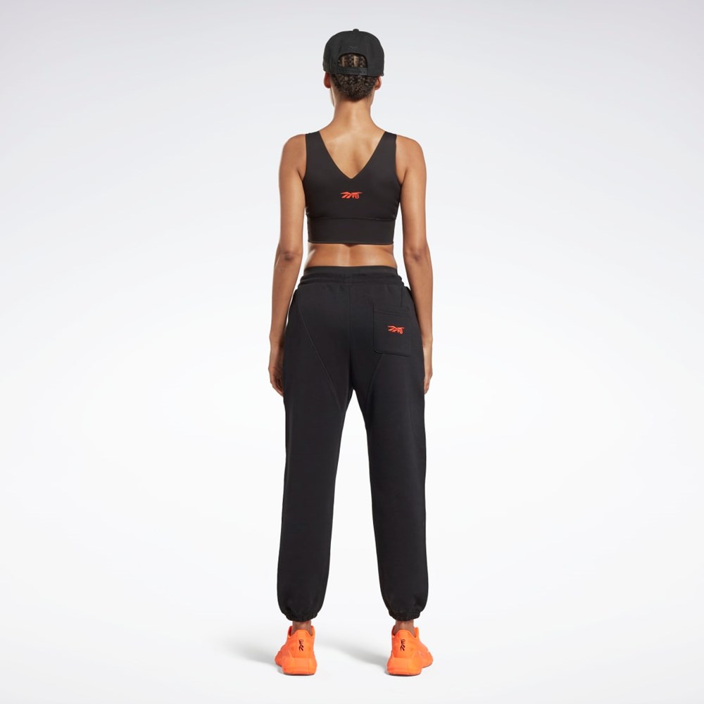 Reebok Victoria Beckham Rovno Leg Joggers Čierne Oranžové | DZYLA3618