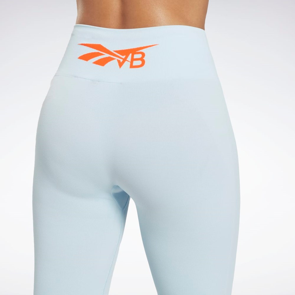 Reebok Victoria Beckham Seamless Leggings Modre | IYRZK1470