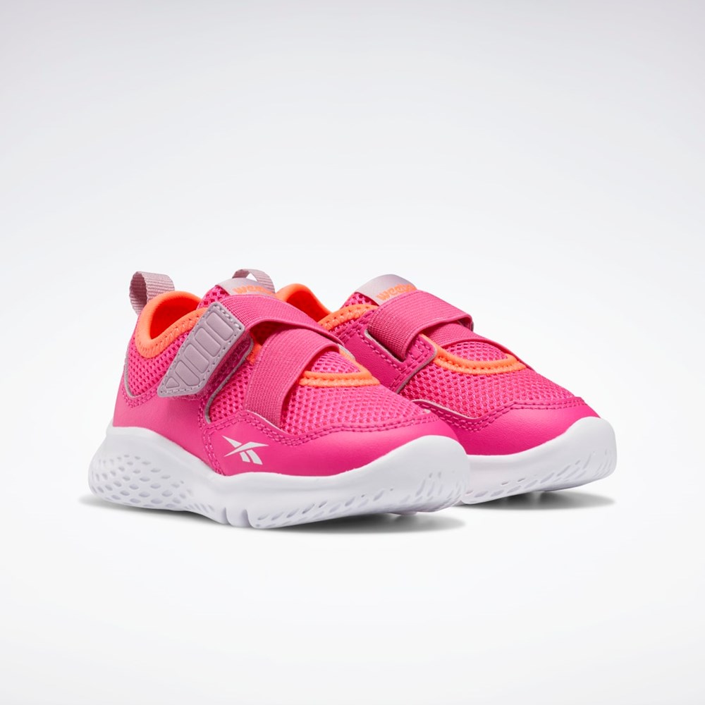 Reebok Weebok Flex Sprint Shoes - Toddler Ruzove Biele Oranžové | DYKLH4380