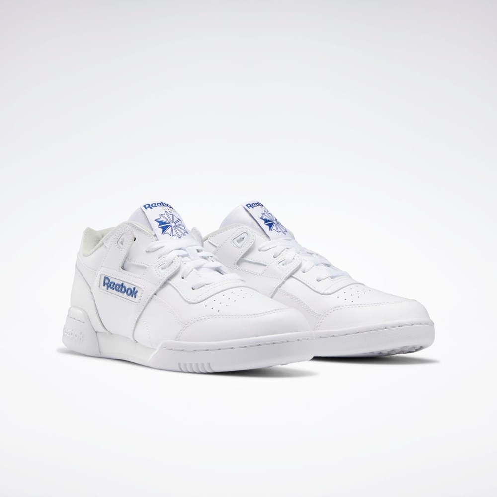 Reebok Workout Plus Shoes Biele Kráľovská Modrá | CIXKH9347