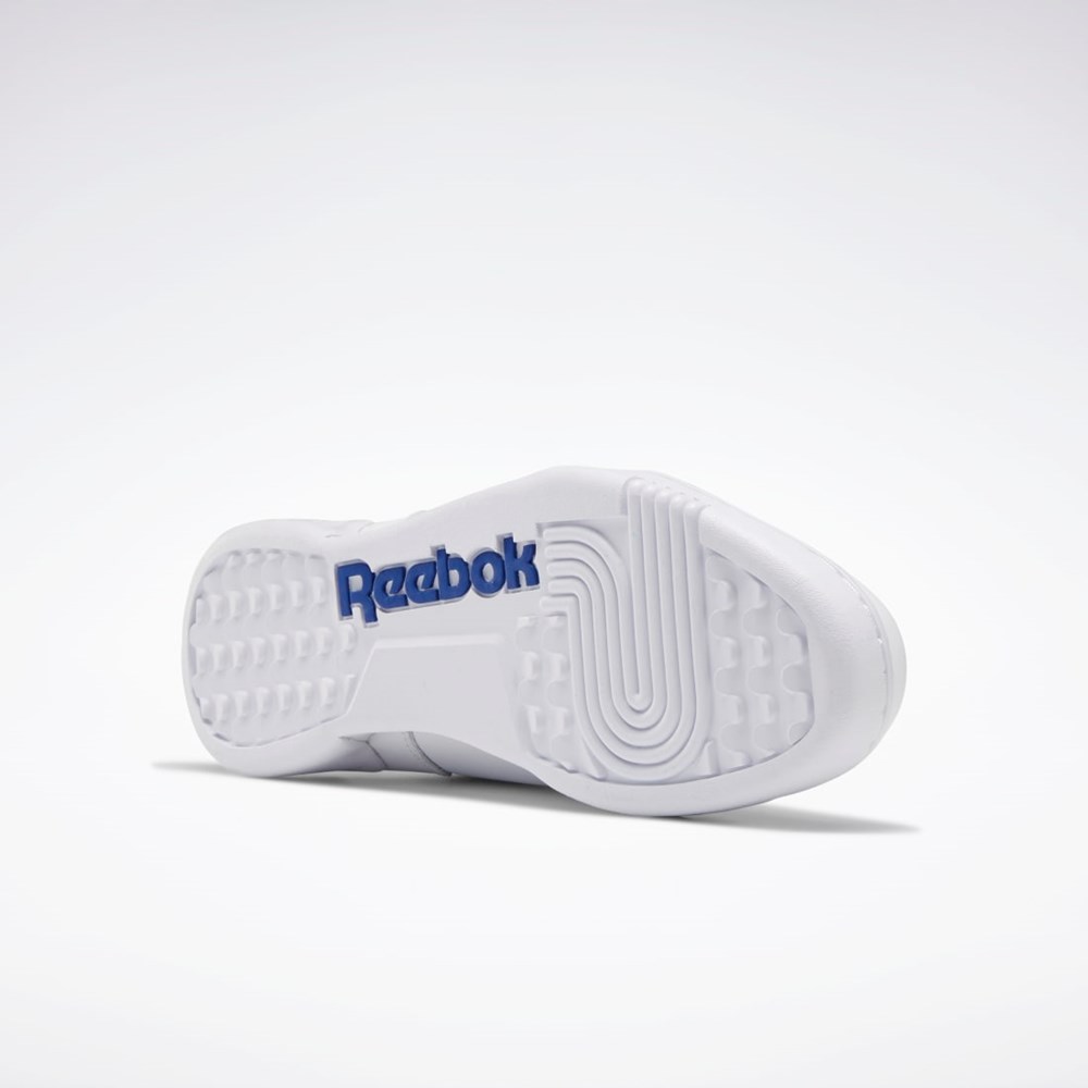 Reebok Workout Plus Shoes Biele Kráľovská Modrá | CIXKH9347