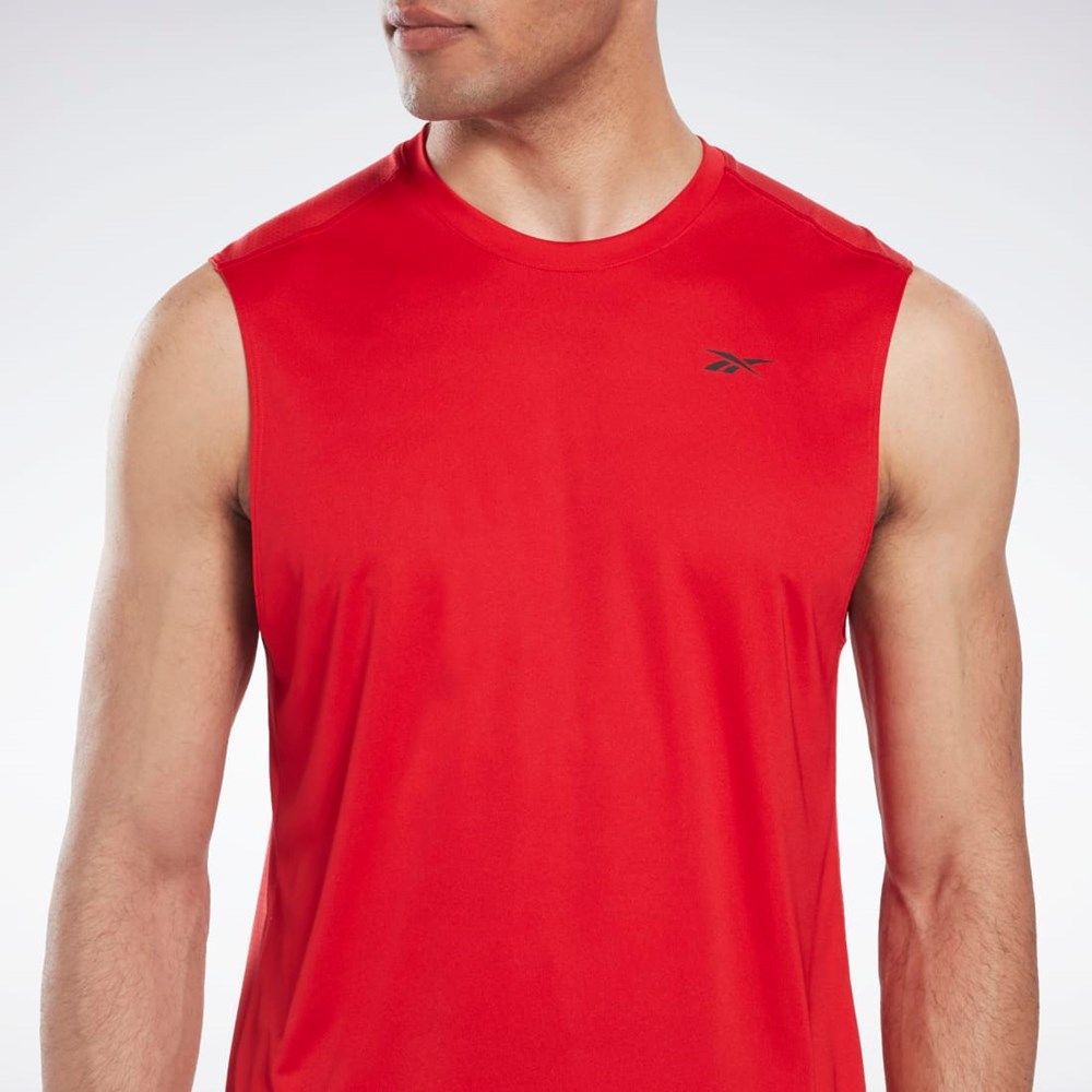 Reebok Workout Ready Bez Rukavov Tech T-Shirt Červené | FOQXB8609