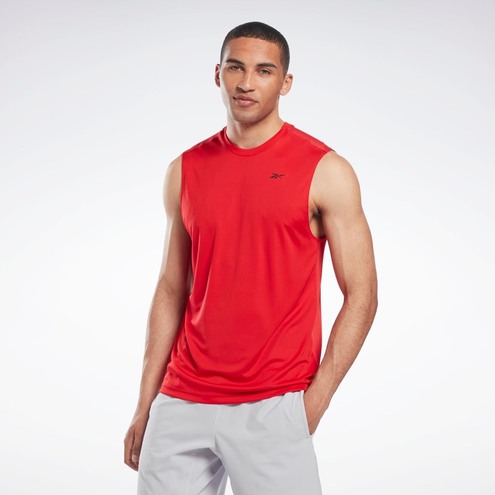 Reebok Workout Ready Bez Rukavov Tech T-Shirt Červené | FOQXB8609