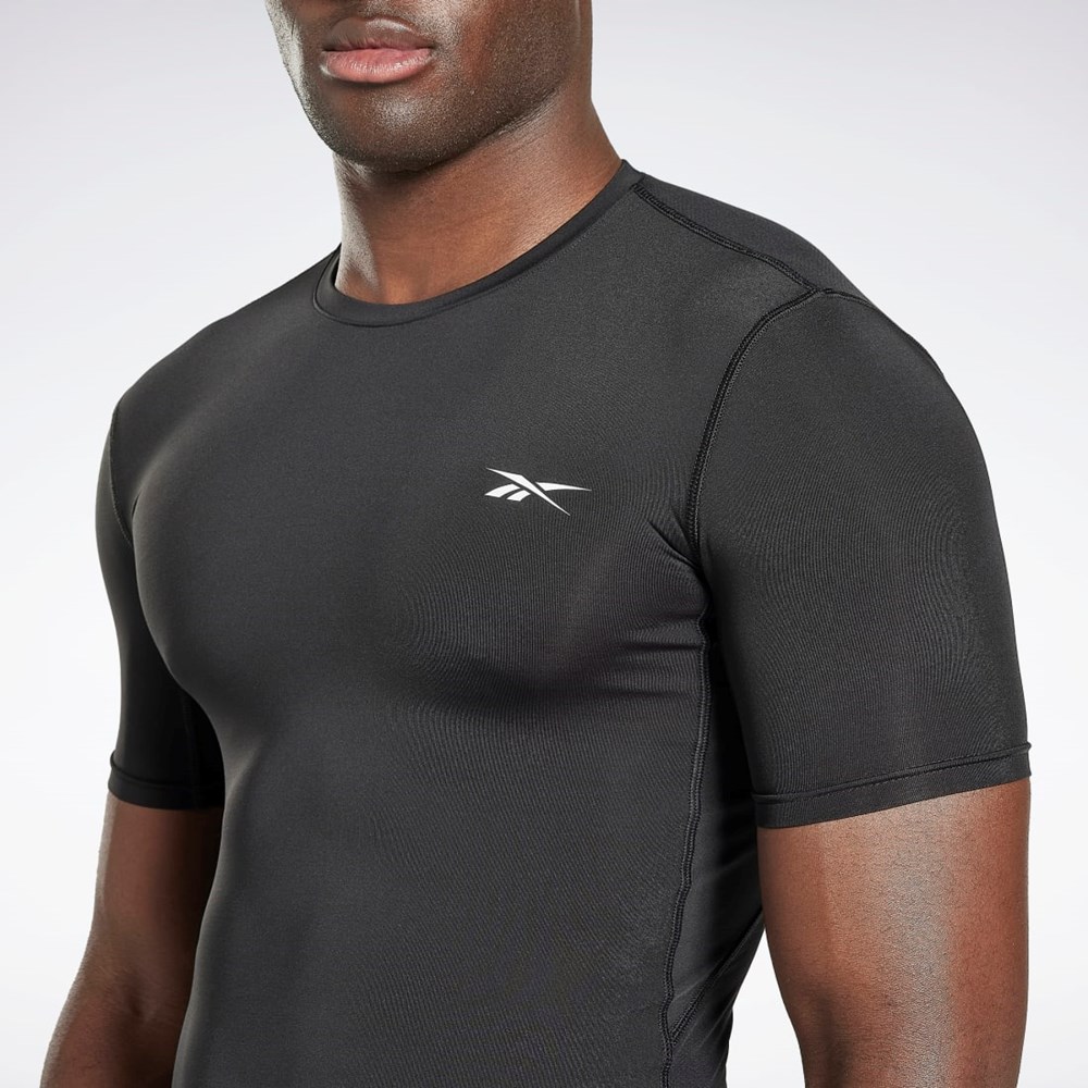 Reebok Workout Ready Compression T-Shirt Čierne | WVXRC6283