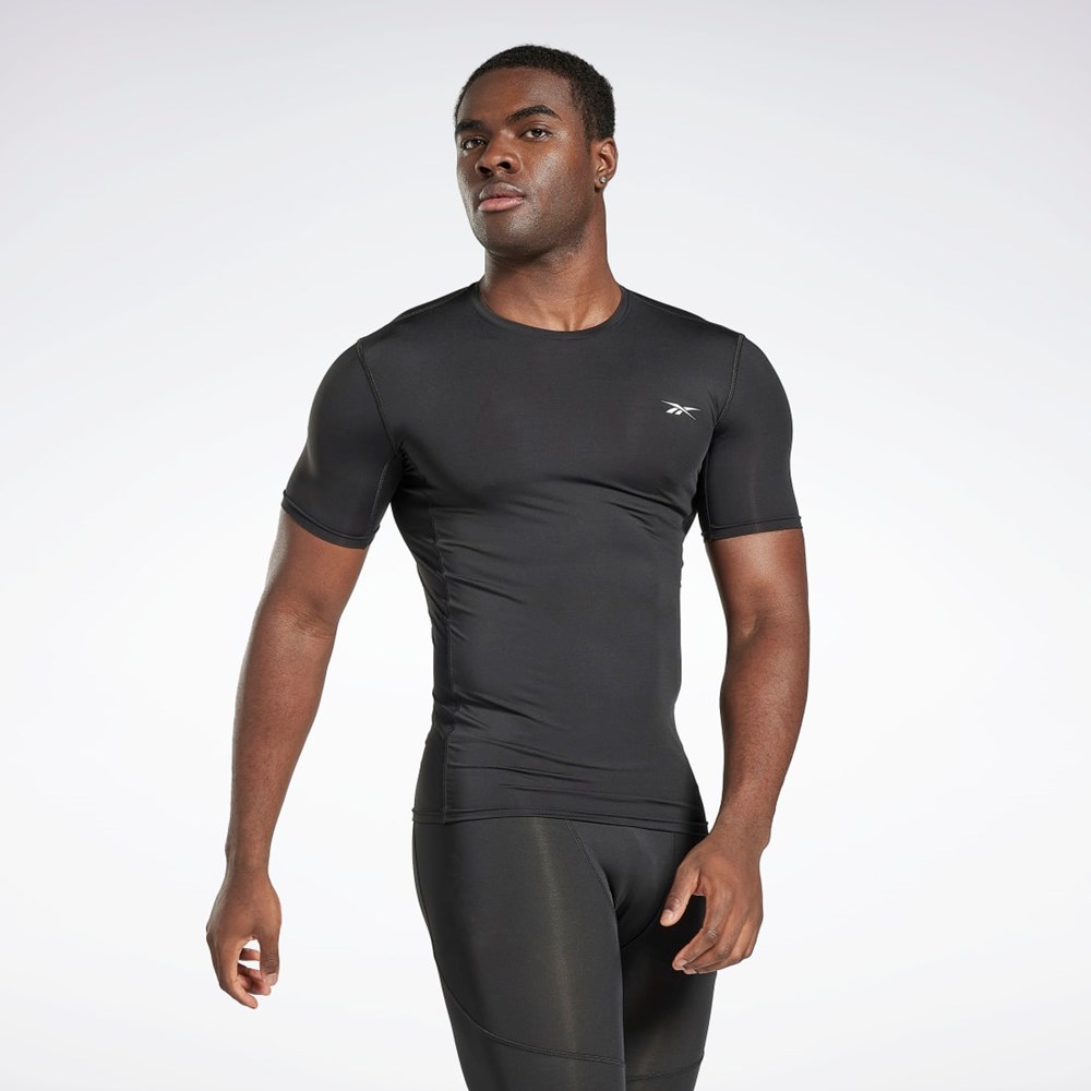 Reebok Workout Ready Compression T-Shirt Čierne | WVXRC6283