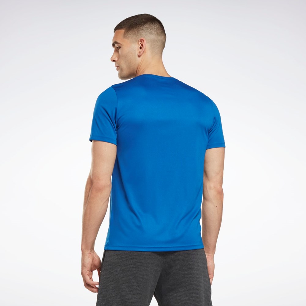 Reebok Workout Ready Grafika T-Shirt Modre | BQNPR1269