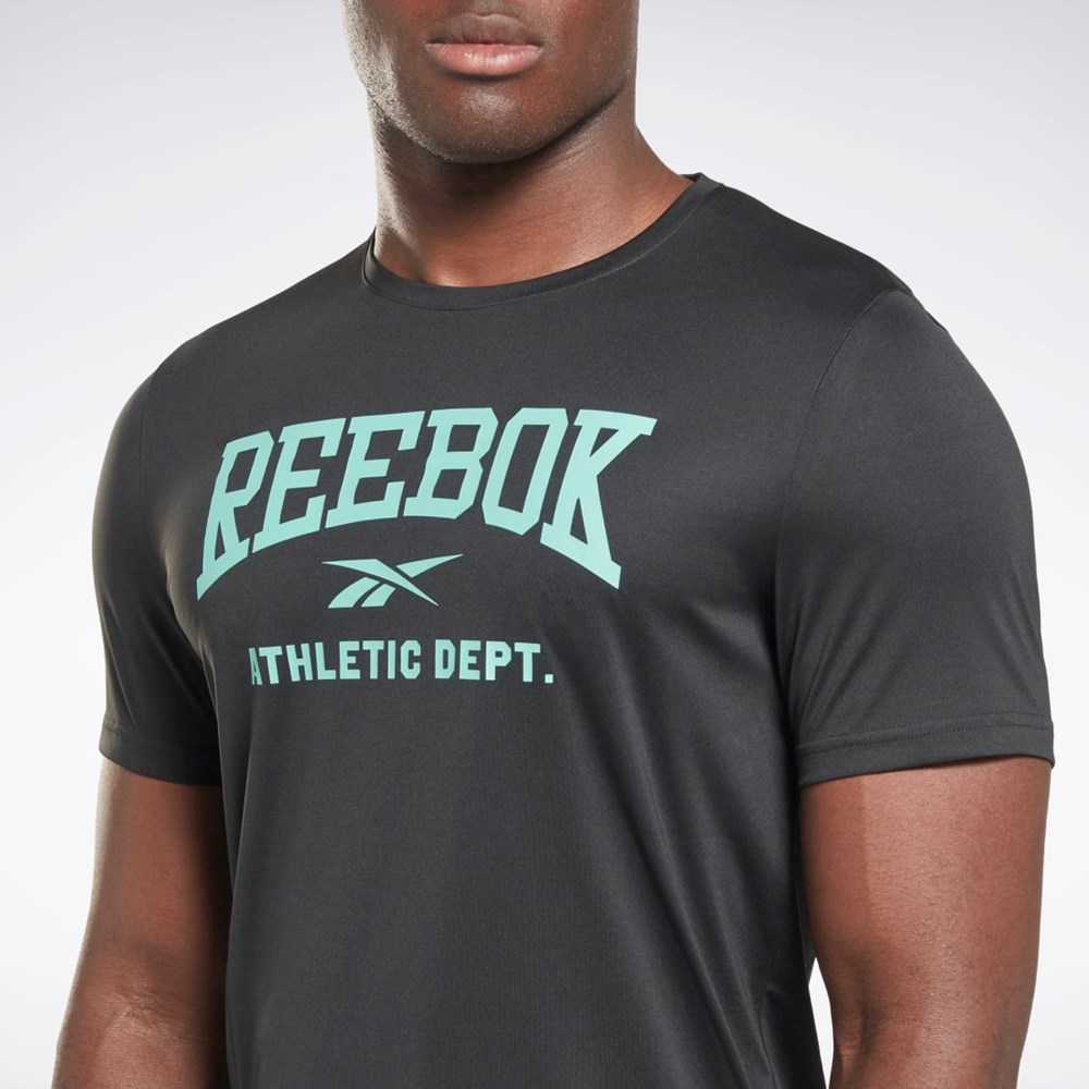 Reebok Workout Ready Grafika T-Shirt Čierne | MWVHZ5942