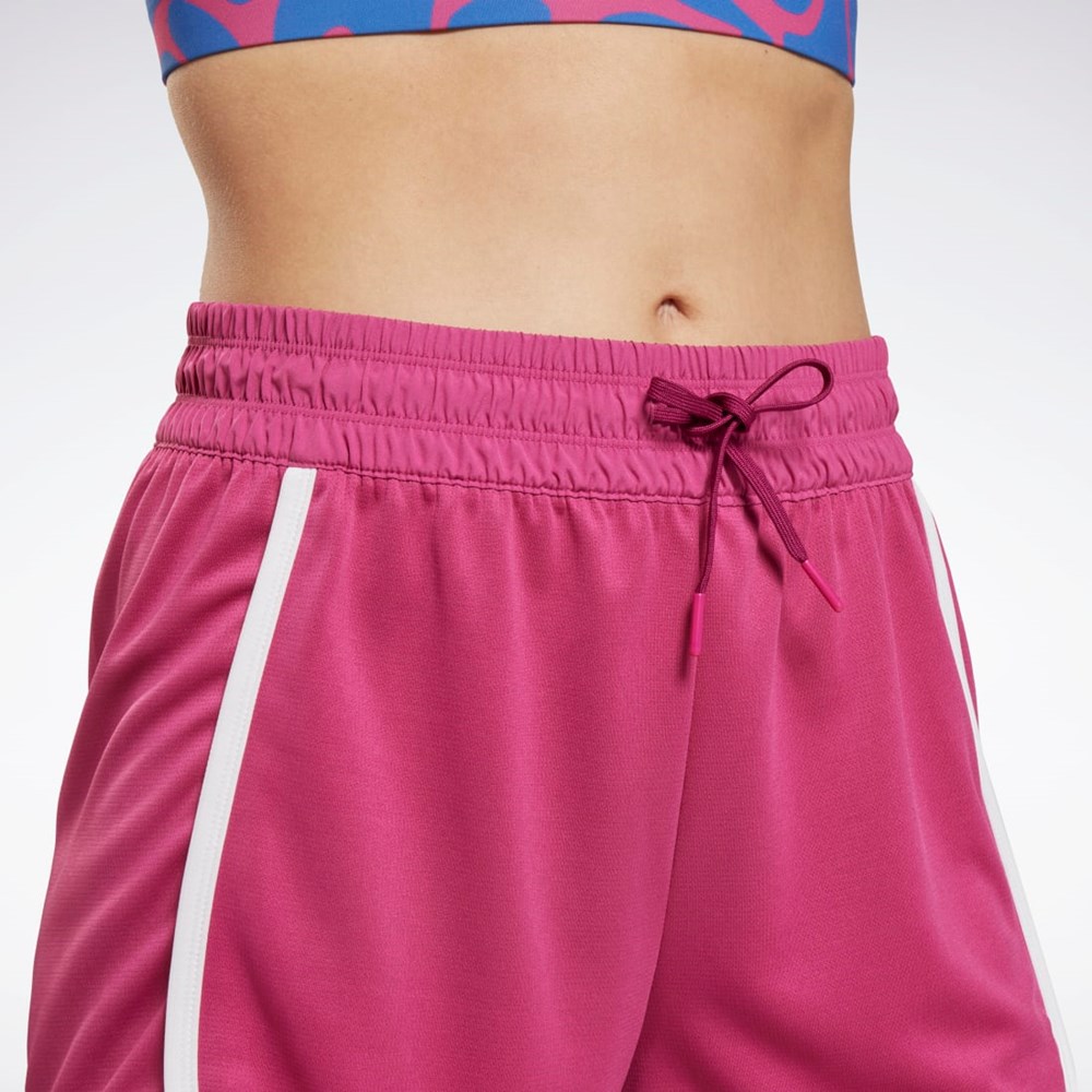 Reebok Workout Ready High-Rise Shorts Ruzove | SHBRV5324