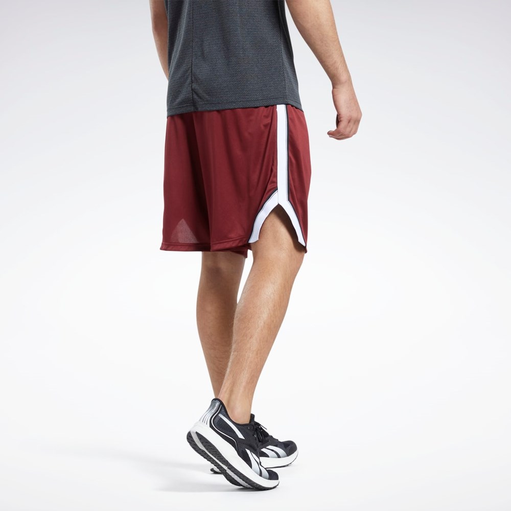 Reebok Workout Ready Mesh Shorts Bordove | XSKGT8427