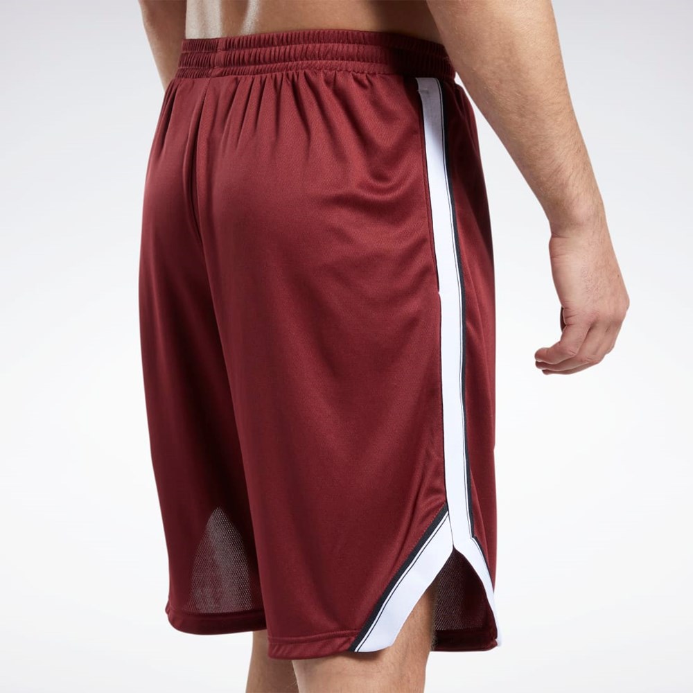 Reebok Workout Ready Mesh Shorts Bordove | XSKGT8427