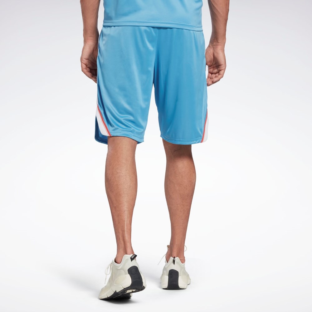 Reebok Workout Ready Mesh Shorts Modre | ZHYBX0765