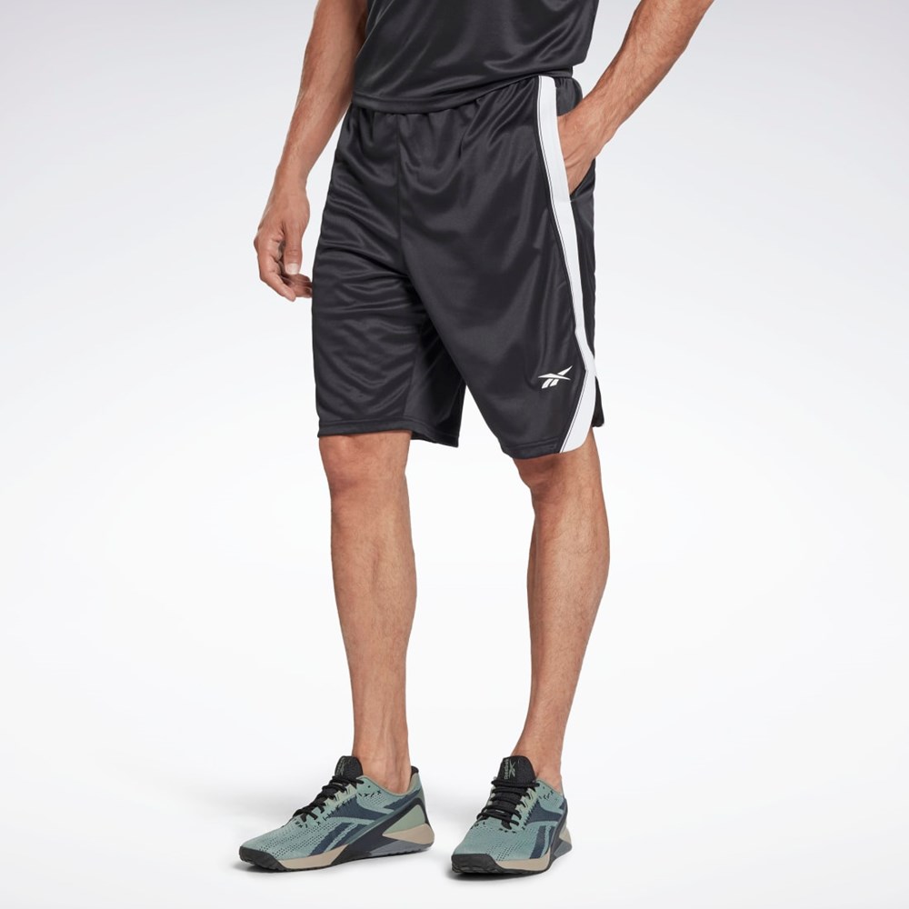 Reebok Workout Ready Mesh Shorts Čierne | ZMXVB5439