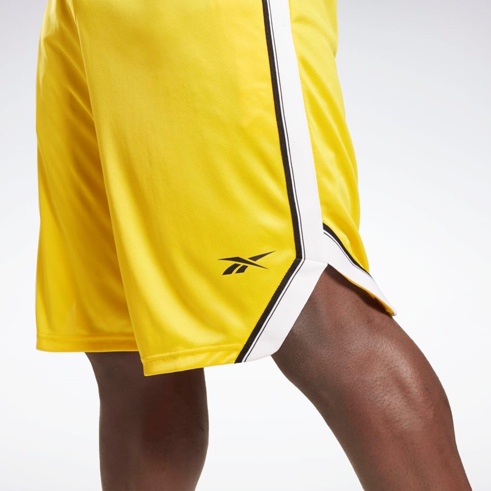 Reebok Workout Ready Mesh Shorts Žlté | KZQHS3157